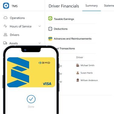 Instacash is used for driver cash advances and reimbursements in real-time.